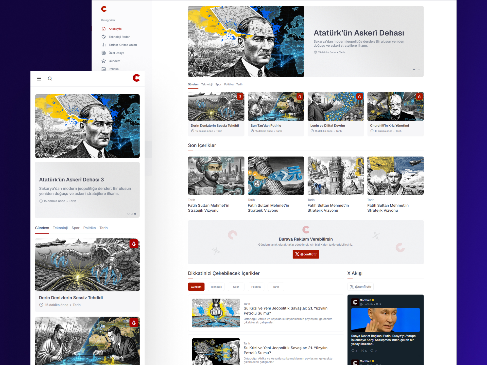 ConflictTR – Responsive Content Platform Interface